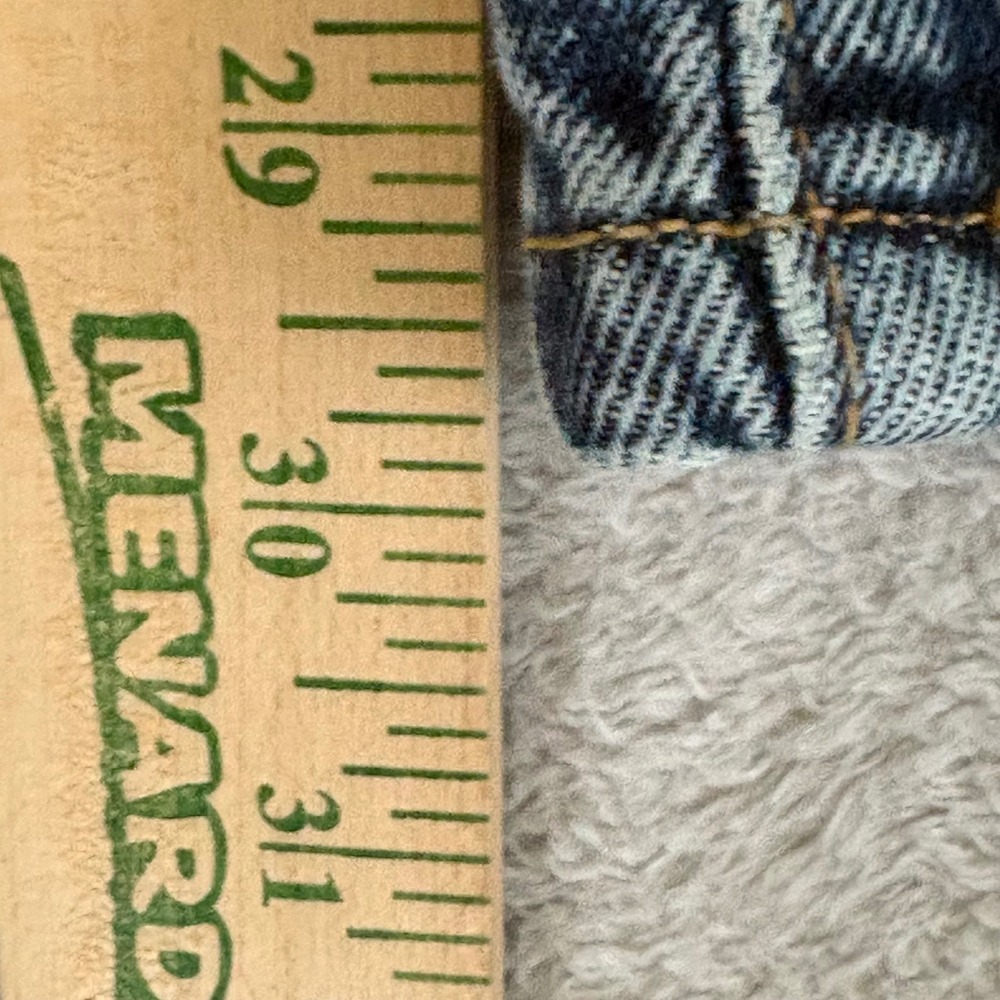 Levis 94 Baggy Wide Leg Jeans Womens 32x31 Medium Wash Blue Denim Mid Rise - Picture 7 of 12